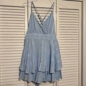 Simplee, small, light blue dress/short jumper